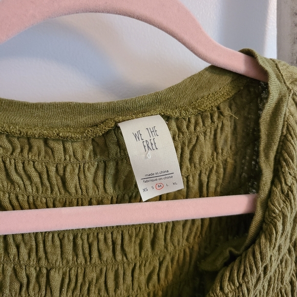 We the free♡ Smocked linen new to town tank - Picture 4 of 9